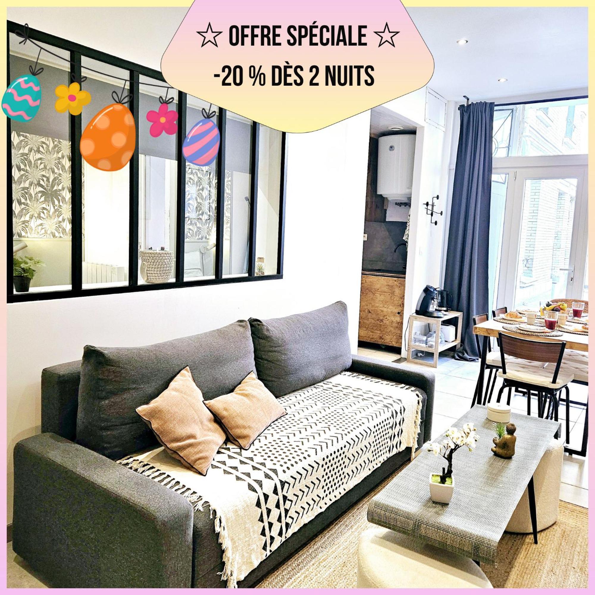 Refuge Urbain - Ideal Pro, Familles & Amis - Le Calme En Hypercentre - Wifi Haut Debit - Netflix - Machine A Laver - Gare, Cathedrale, Commerces, Restaurants & Transports En Commun A Moins De 10 Minutes A Pied Reims Exterior photo